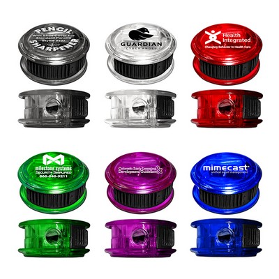 Round Pencil Sharpener w/Slide Cover